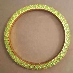 Lilly Pulitzer Green/Gold Bangle Bracelet